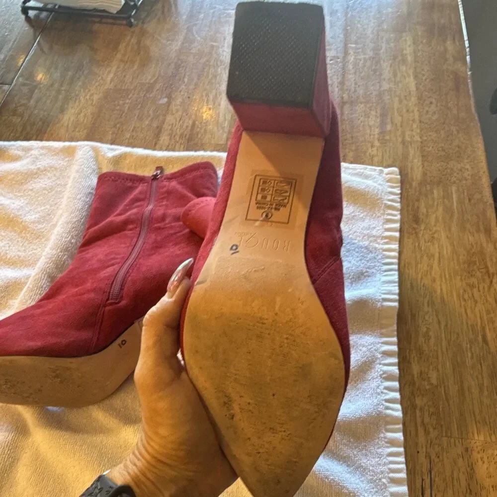 Women's Red Ankle Boots